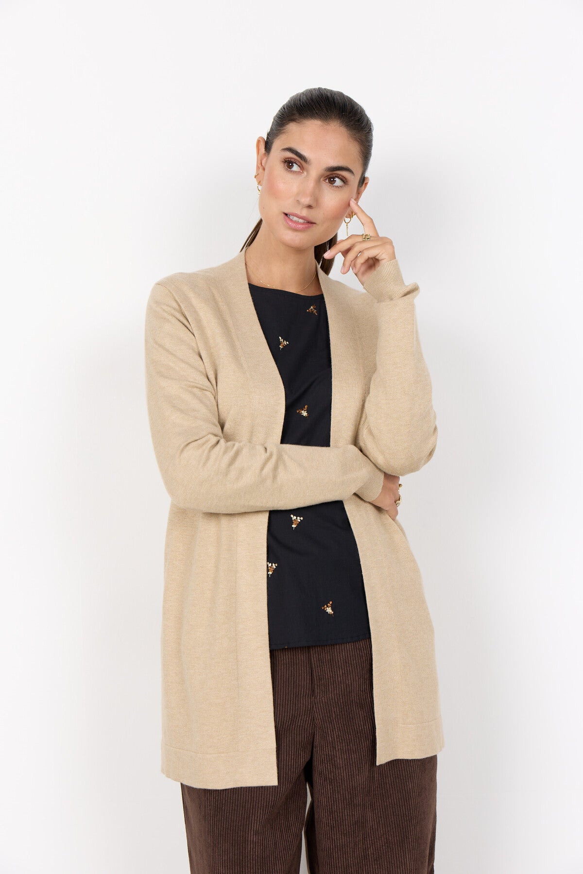 SOYA CONCEPT DOLLIE 738 Berry V Neck Knit