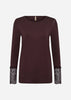 SC-MARICA 226 T-shirt Mörk plommon