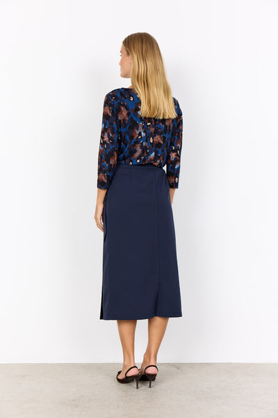 SC-MARICA AOP 342 Blus mörkblå