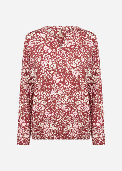 SC-FELICITY AOP 532 Blus Rubinröd