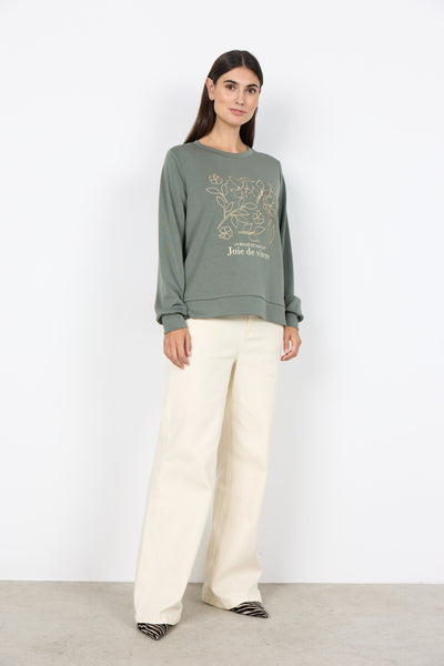 SC-BANU 287 Sweatshirt Dammigt grönt