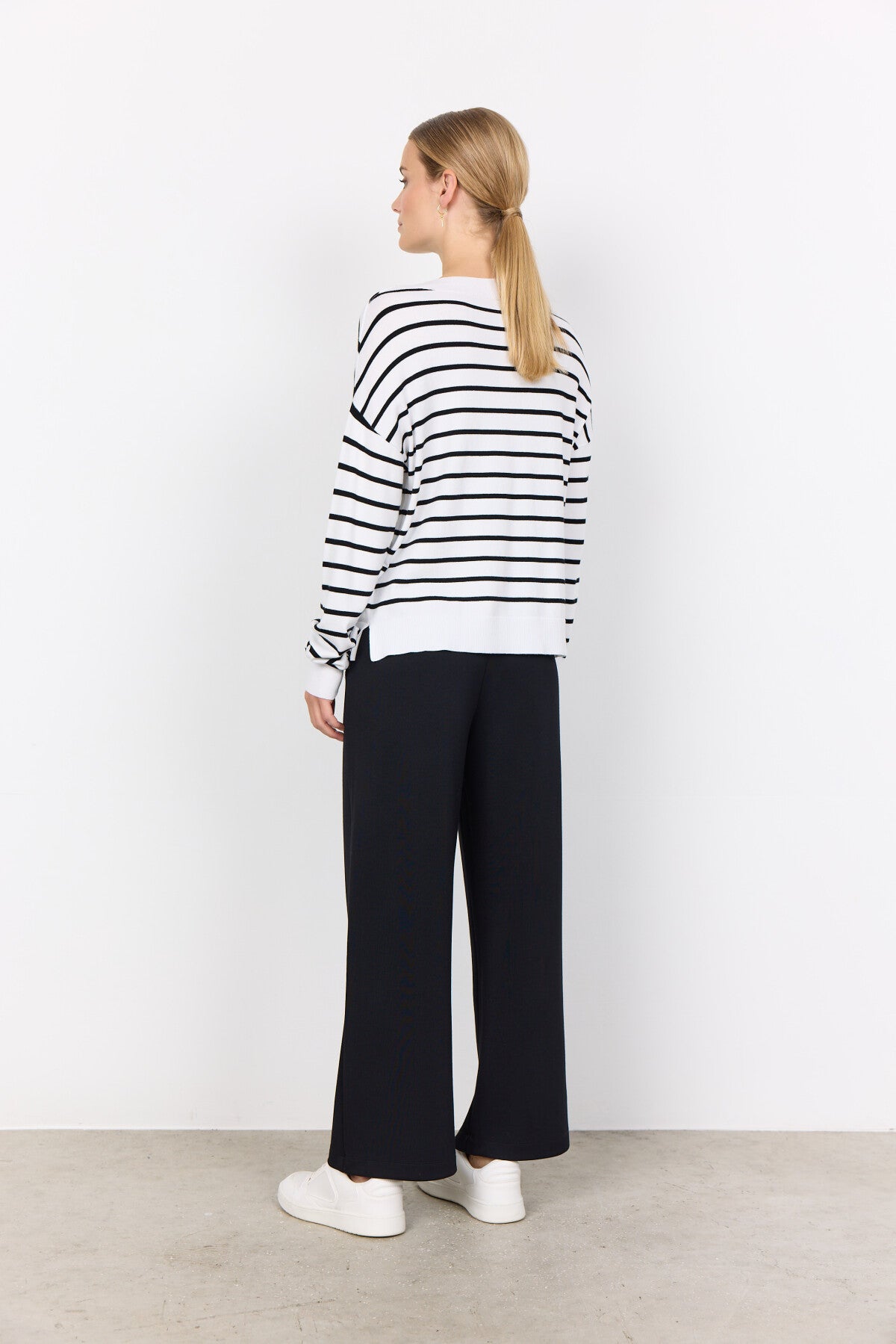 SC-DOLLIE STRIPE 780 Pullover Off white