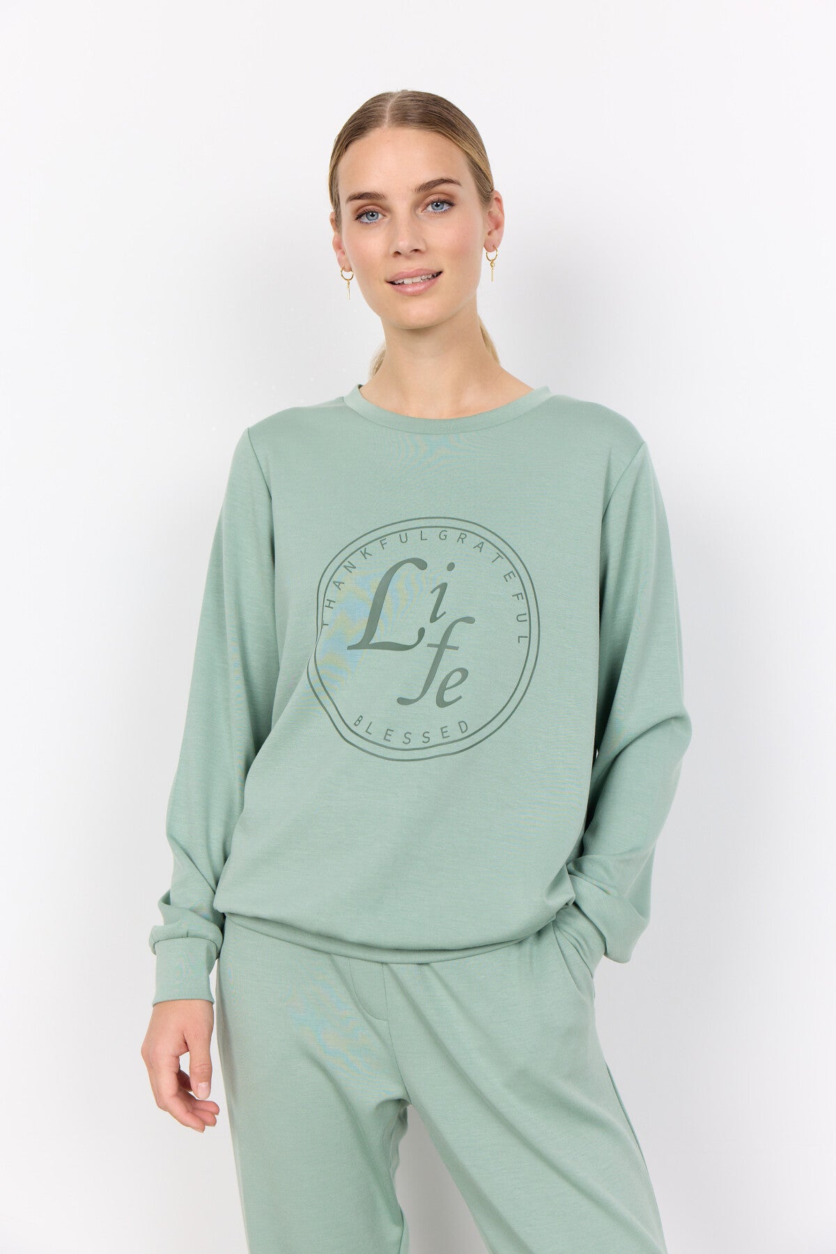 SC-BANU 210 Sweatshirt Ljusgrön