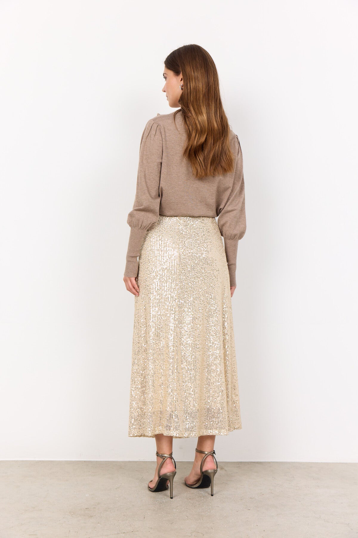 SC-NICOLINE 1 Pullover Mörk sand