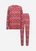 SC-BIARA 162 - AOP SET Pyjamas Röd