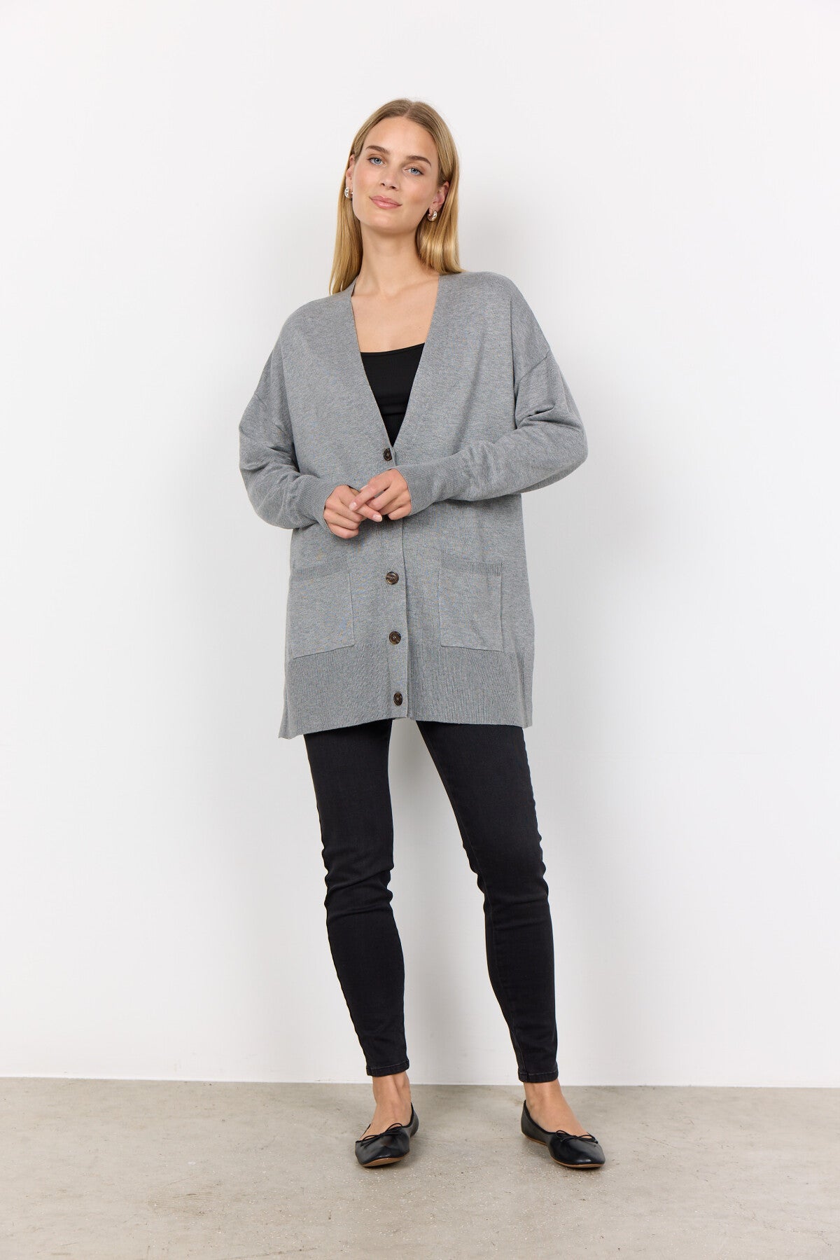 SC-DOLLIE 739 Cardigan Grå