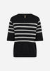 SC-DOLLIE STRIPE 765 Pullover Svart