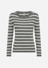 SC-DOLLIE STRIPE 777 Pullover Dammigt grönt