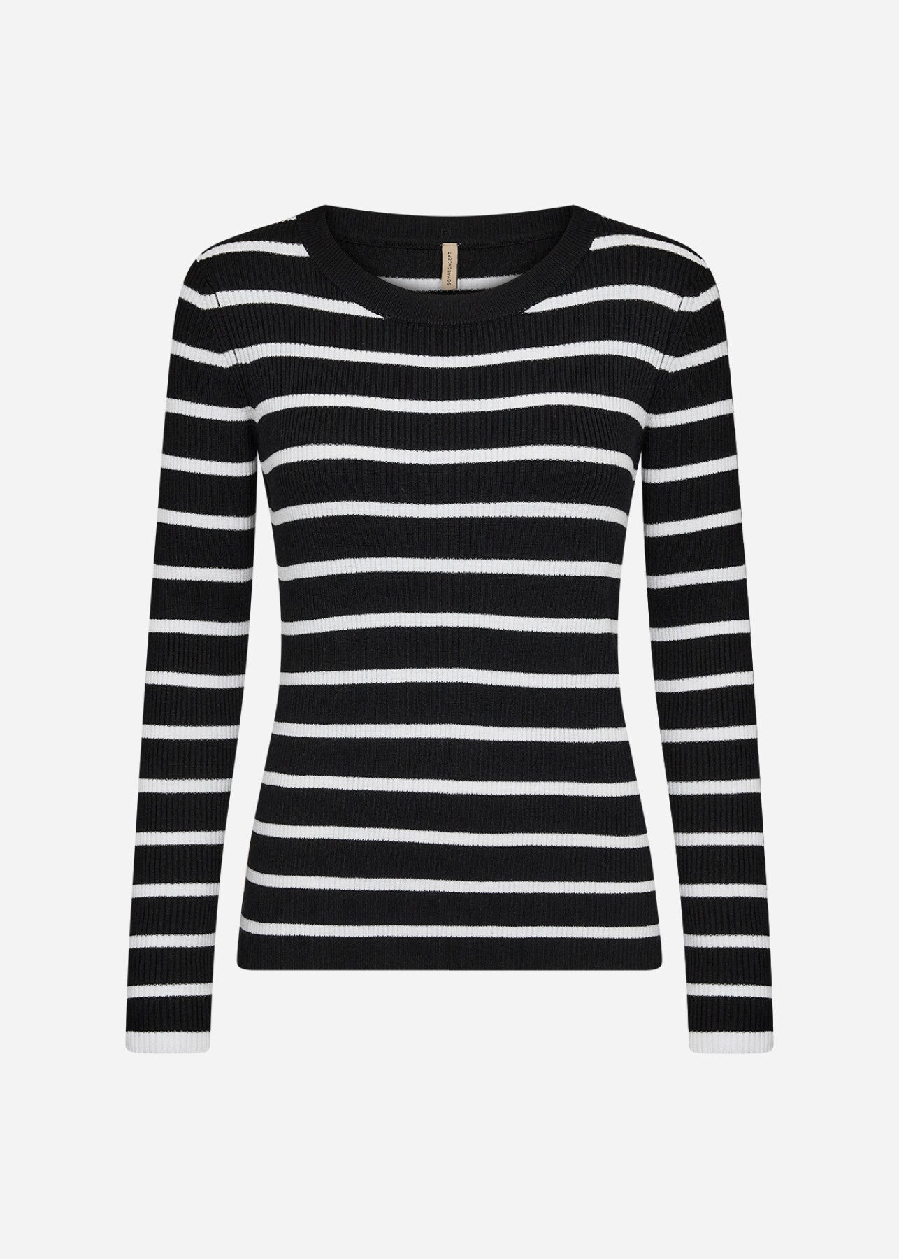 SC-DOLLIE STRIPE 777 Pullover Svart