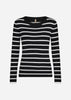 SC-DOLLIE STRIPE 777 Pullover Svart