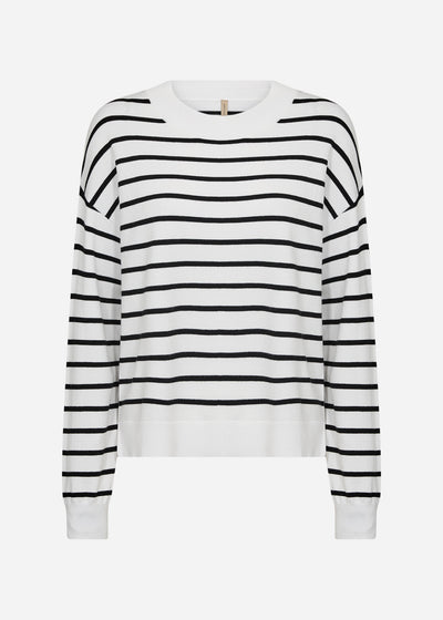 SC-DOLLIE STRIPE 780 Pullover Off white