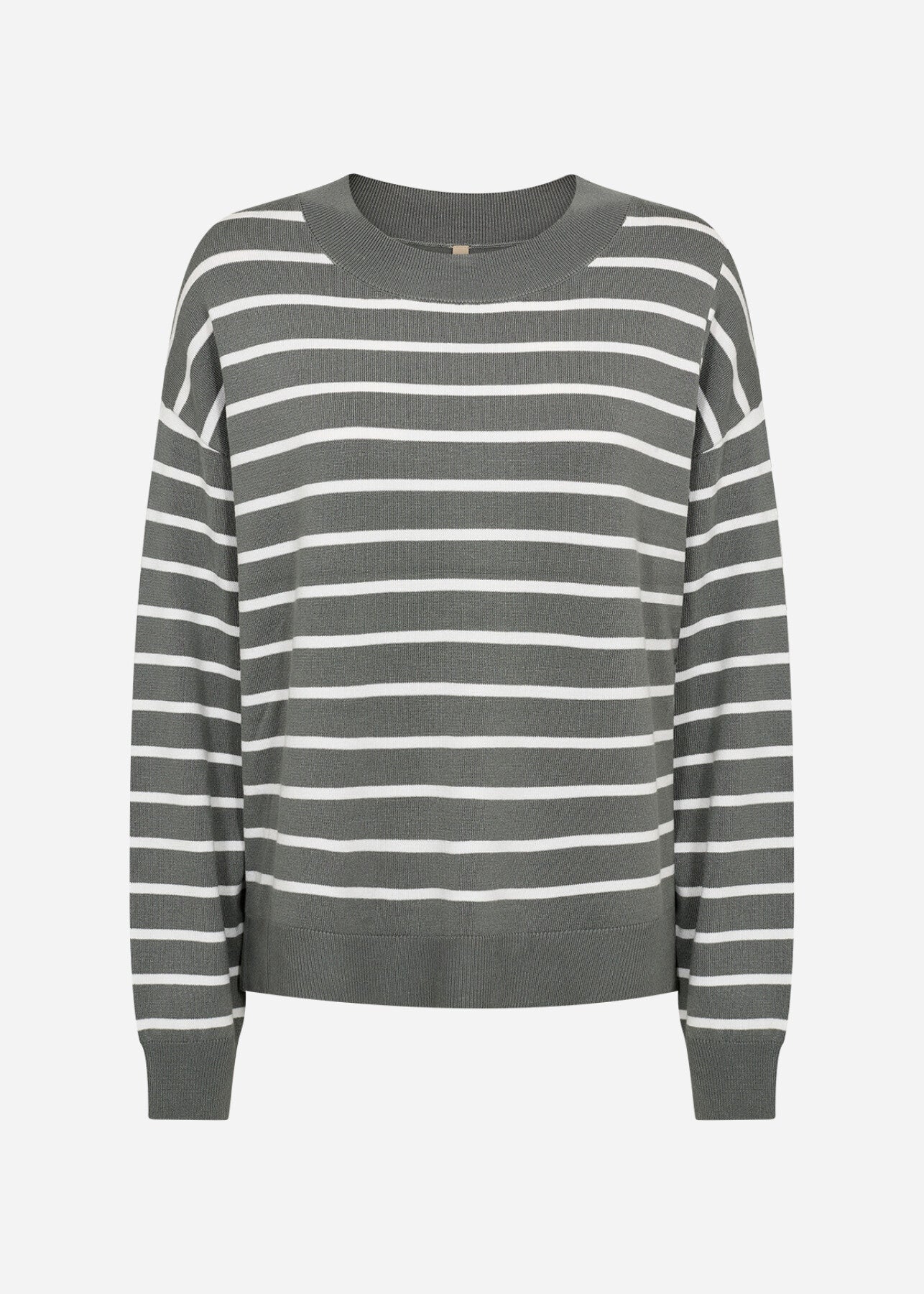 SC-DOLLIE STRIPE 780 Pullover Dammigt grönt