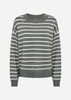 SC-DOLLIE STRIPE 780 Pullover Dammigt grönt