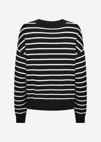 SC-DOLLIE STRIPE 780 Pullover Svart