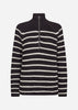 SC-REMONE STRIPE 33 Pullover Svart