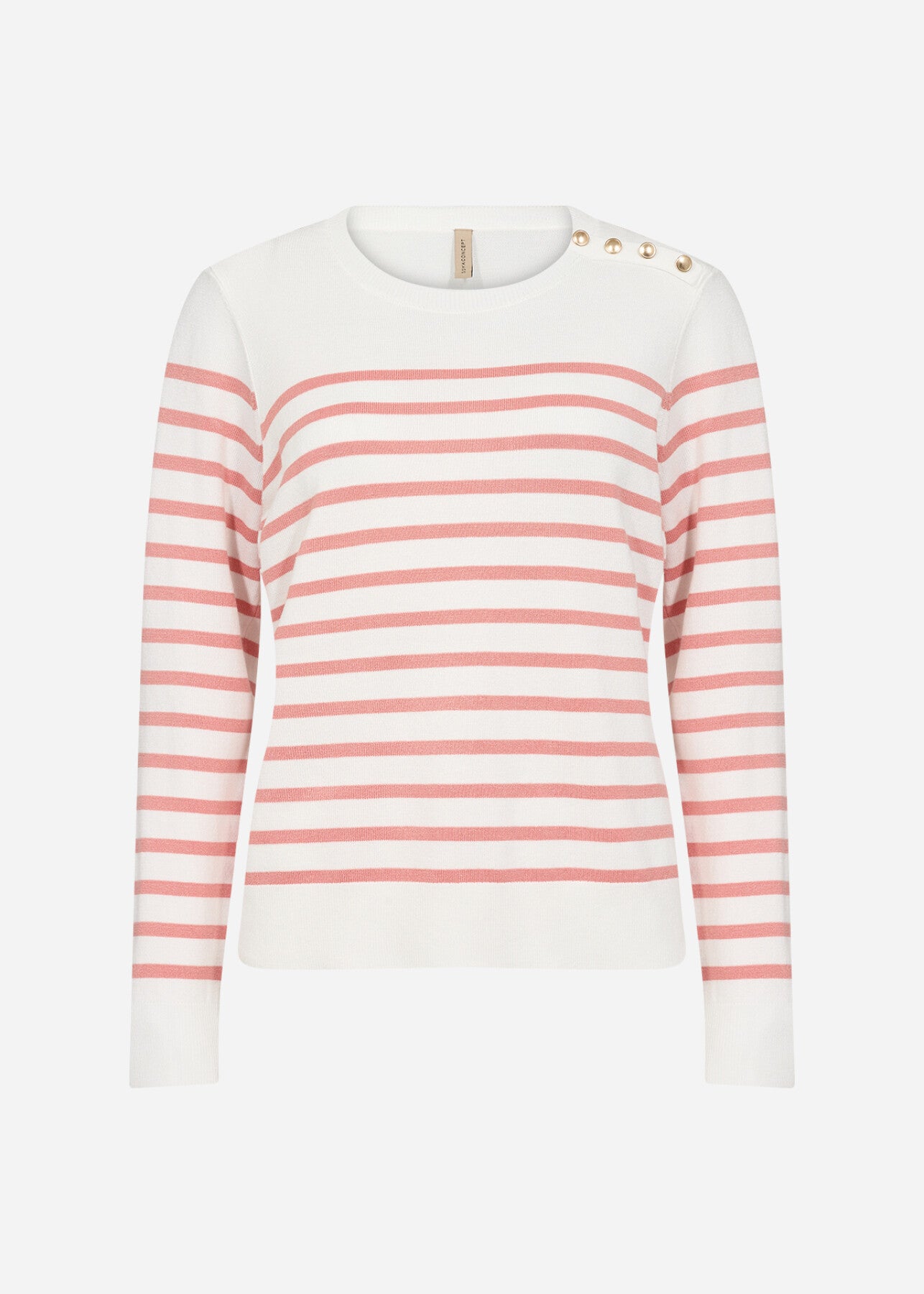 SC-DOLLIE STRIPE 783 Pullover Korall