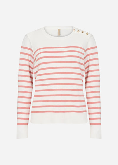 SC-DOLLIE STRIPE 783 Pullover Korall