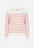 SC-DOLLIE STRIPE 783 Pullover Korall