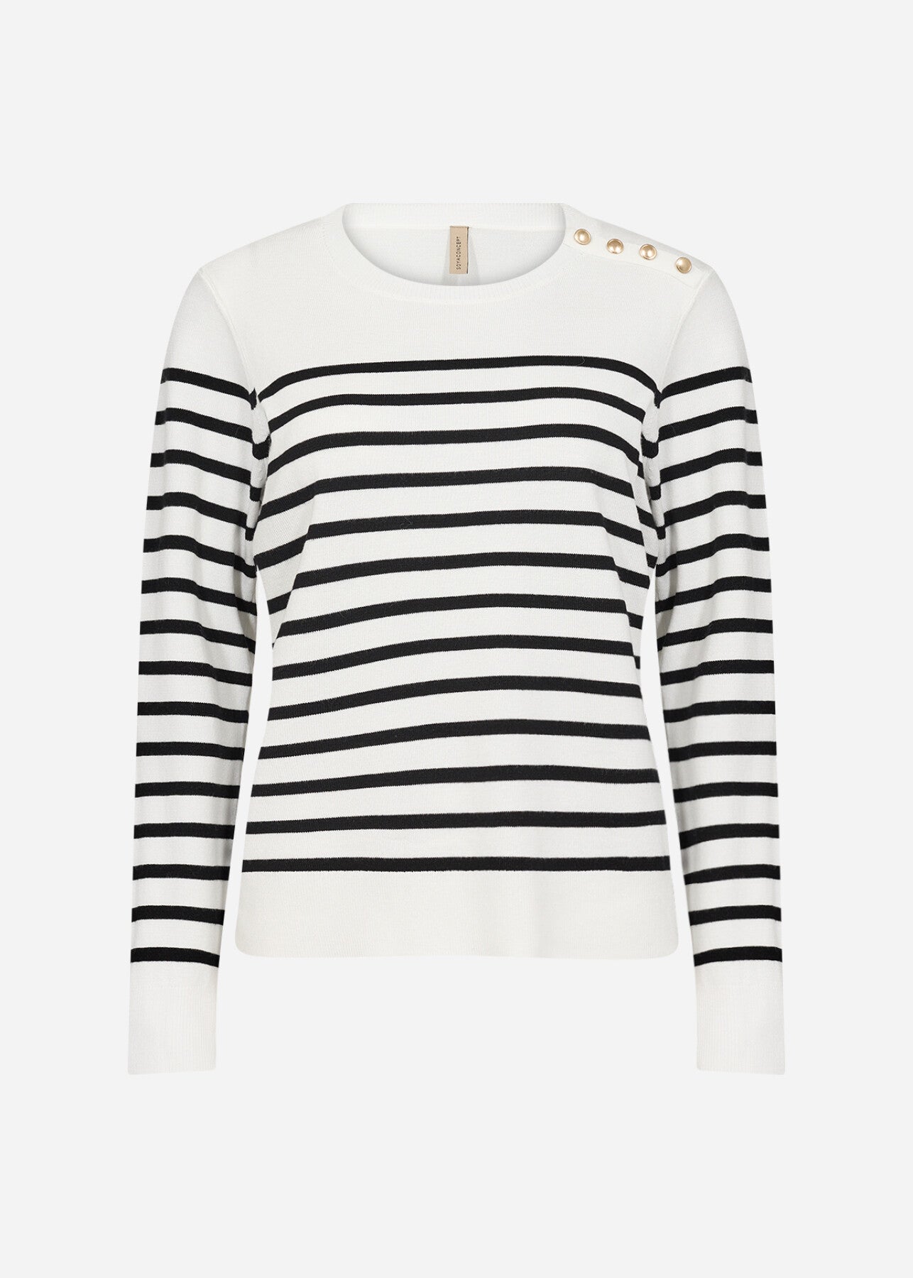 SC-DOLLIE STRIPE 783 Pullover Svart