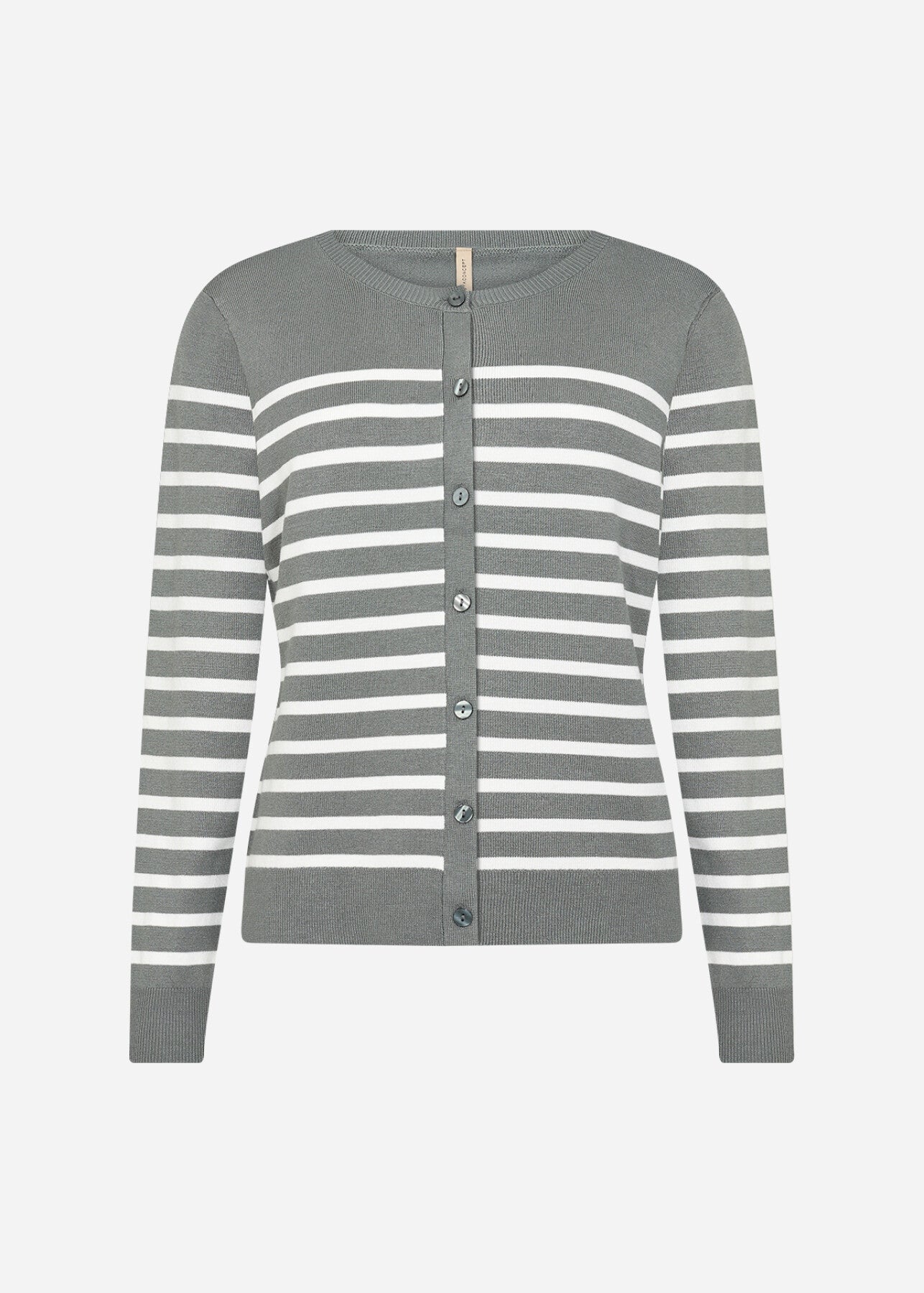 SC-DOLLIE STRIPE 784 Cardigan Dammigt grönt