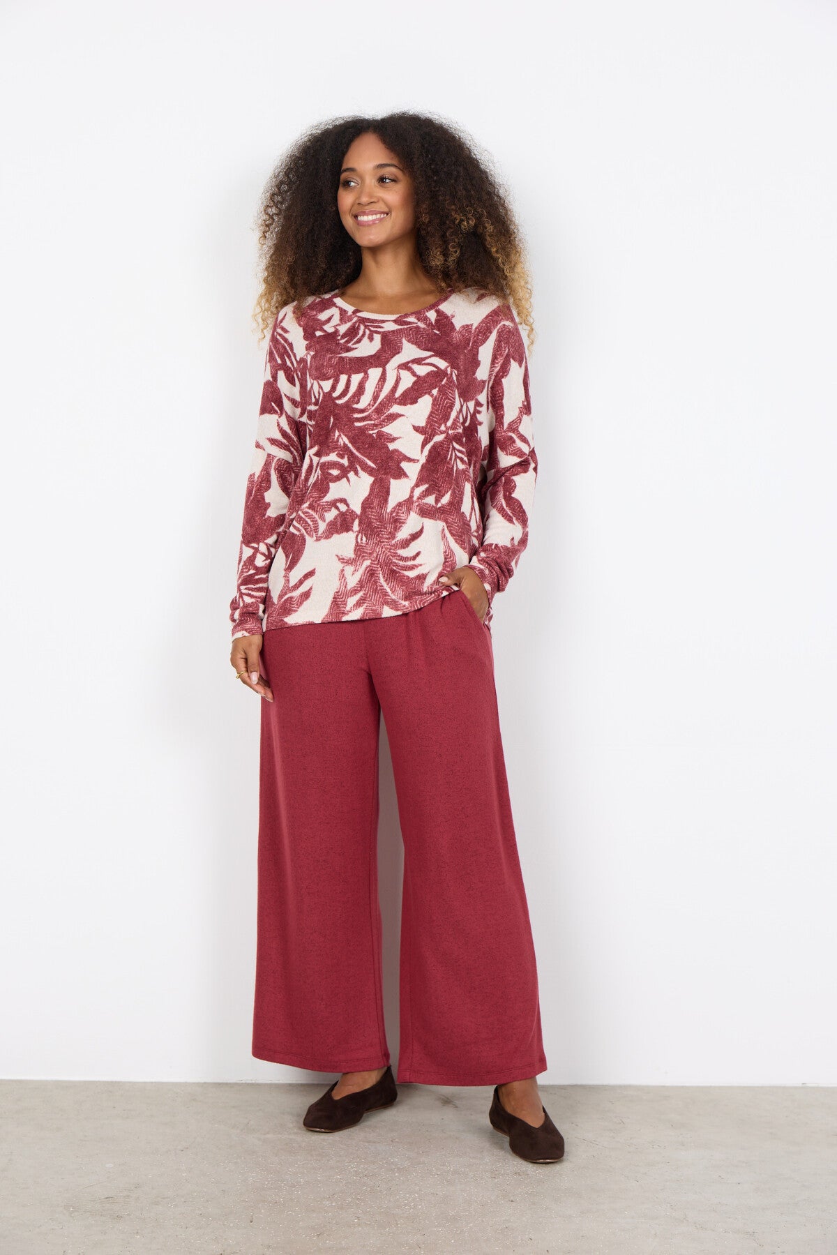 SC-BIARA AOP 152 Blus Rubinröd