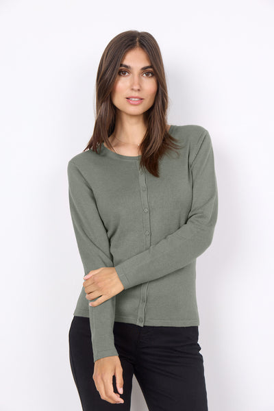 SC-DOLLIE 446 Cardigan Dammigt grönt