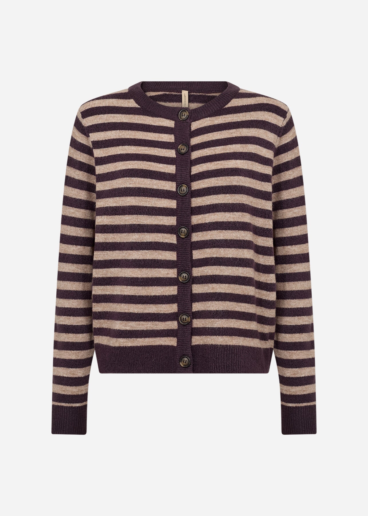 SC-ORLEAN STRIPE 13 Cardigan Lila