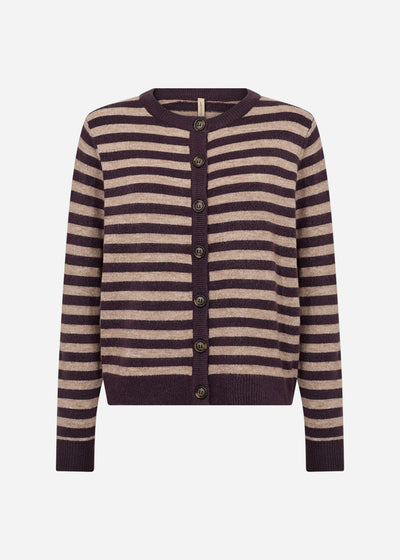 SC-ORLEAN STRIPE 13 Cardigan Lila