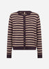 SC-ORLEAN STRIPE 13 Cardigan Lila