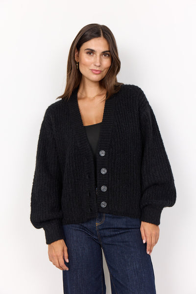 SC-GUNNA 8 Cardigan Svart