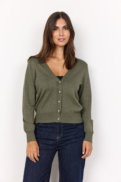 SC-DOLLIE 746 Cardigan Mörkgrön