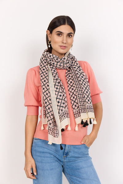 SC-POLKA 1 Scarf Korall