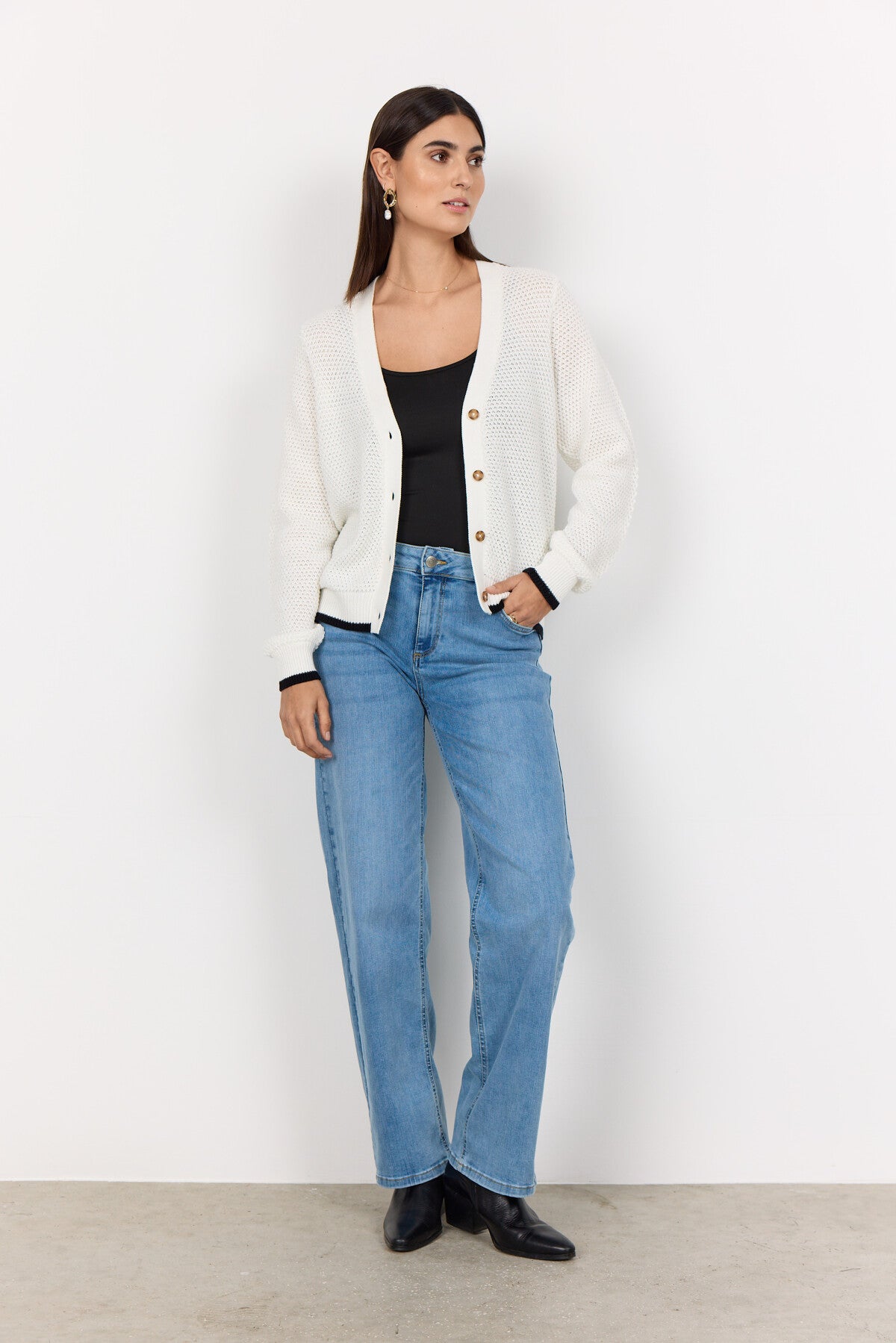 SC-PERRY 3 Cardigan Off white