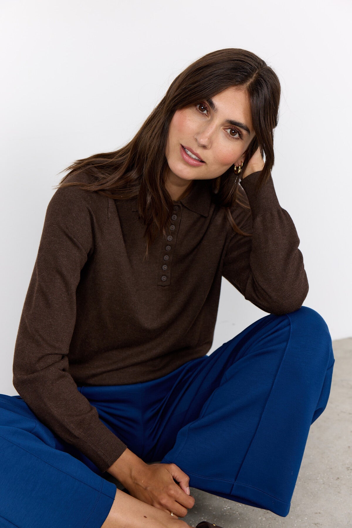 SC-DOLLIE 799 Pullover Mörkbrun