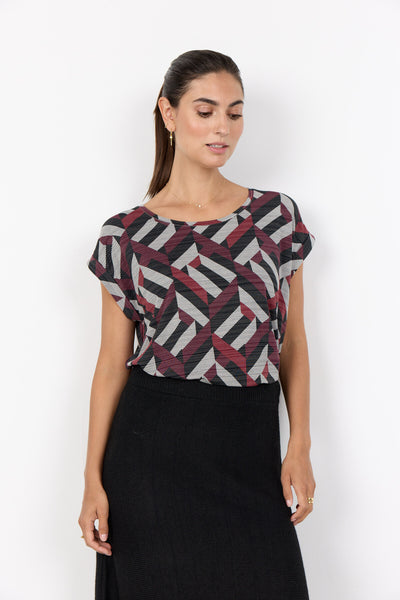 SC-GALINA 67 T-shirt Mörkröd