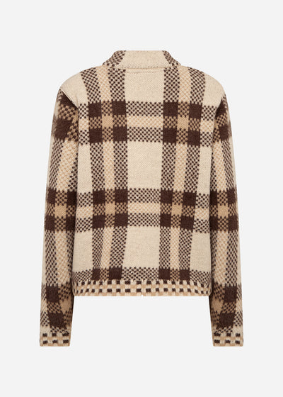 SC-VIBSA 2 Cardigan Mörk sand