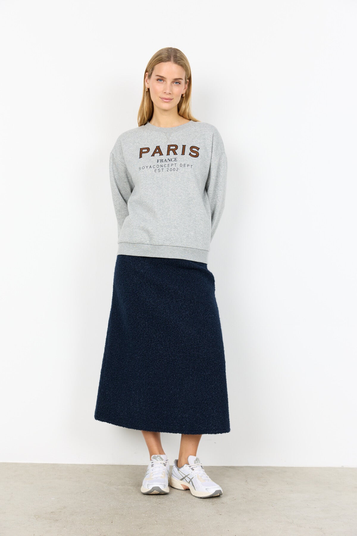 SC-ANGELIN 6 Sweatshirt Ljusgrått