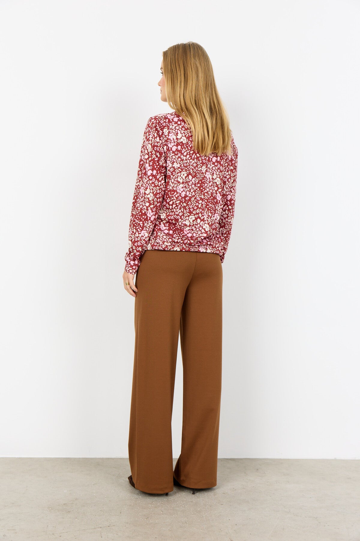 SC-FELICITY AOP 532 Blus Rubinröd