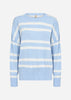 SC-DOLLIE STRIPE 819 Pullover Ljusblå