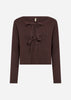 SC-KANITA 26 Cardigan Mörk plommon