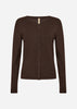 SC-DOLLIE 446 Cardigan Mörkbrun