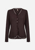 SC-CHANILLA 2 Cardigan Mörk plommon