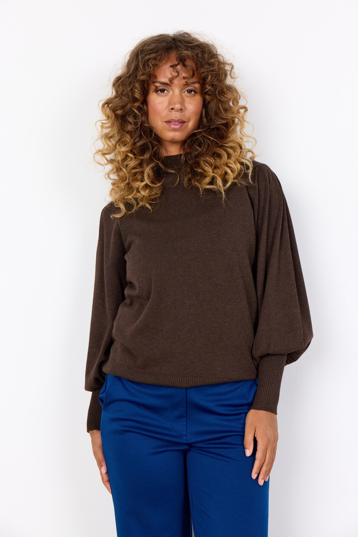 SC-DOLLIE 666 Pullover Mörkbrun