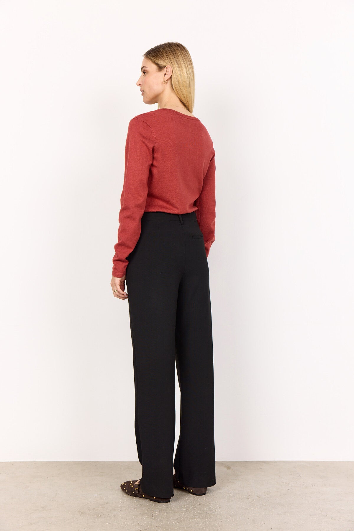 SC-DOLLIE 446 Cardigan Roströd