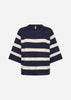 SC-ORLEAN STRIPE 5 Pullover Navy