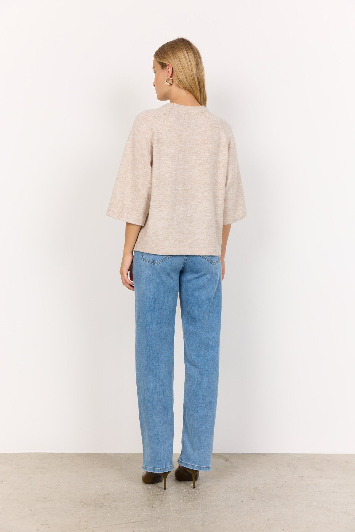 SC-ORLEAN 1 Pullover Ljus sand