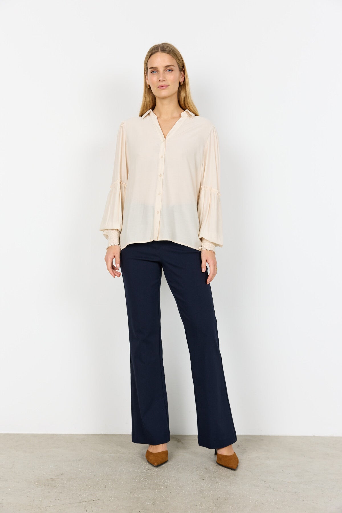 SC-BARBEL 2 Skjorta Cream