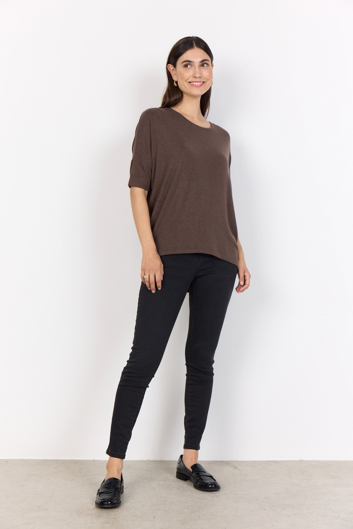 SC-BIARA 96 Blus Mörkbrun