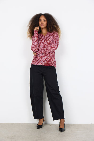 SC-FELICITY AOP 530 Blus Rubinröd