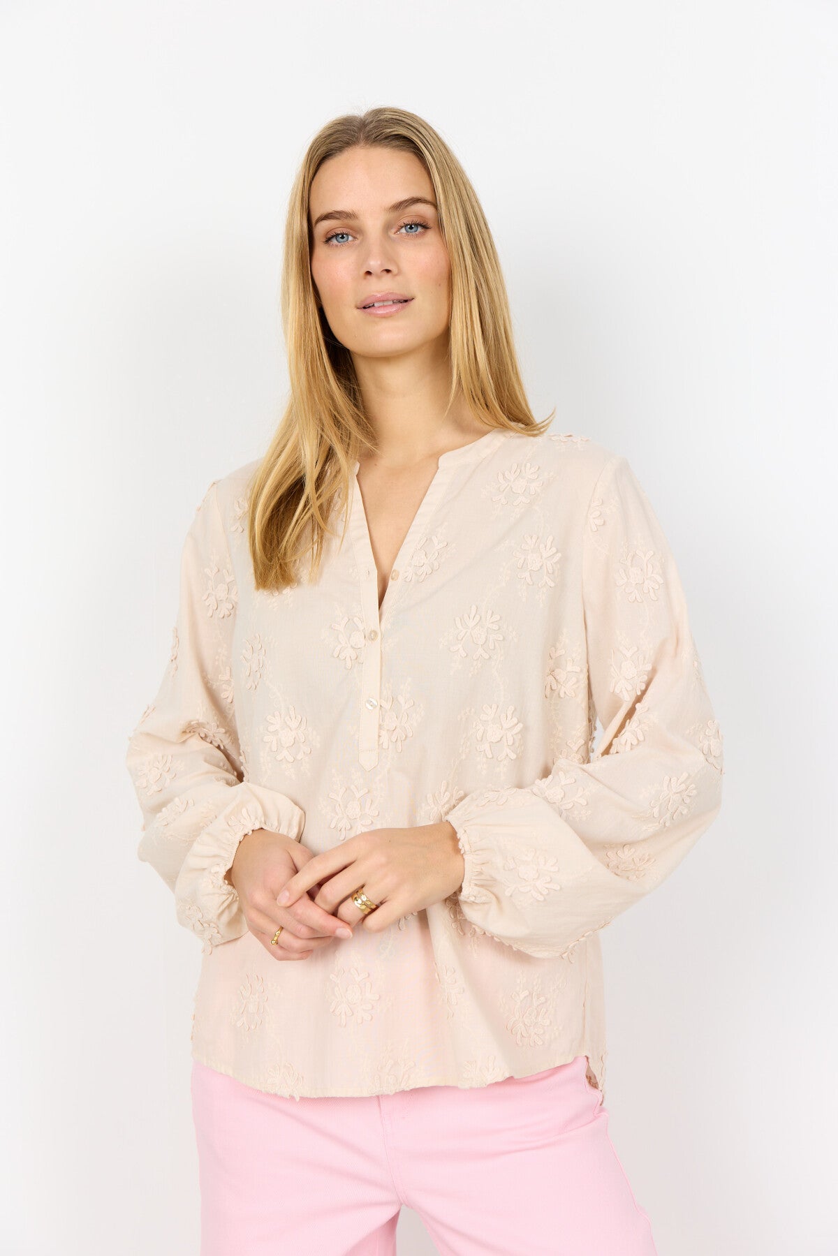 SC-BARBRA 1 Blus Cream